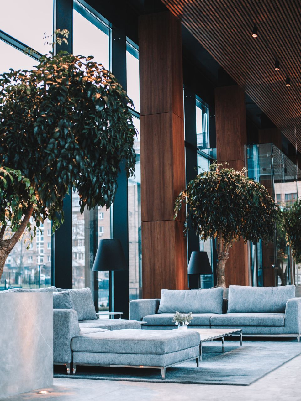 Patio pequeño con zona de estar