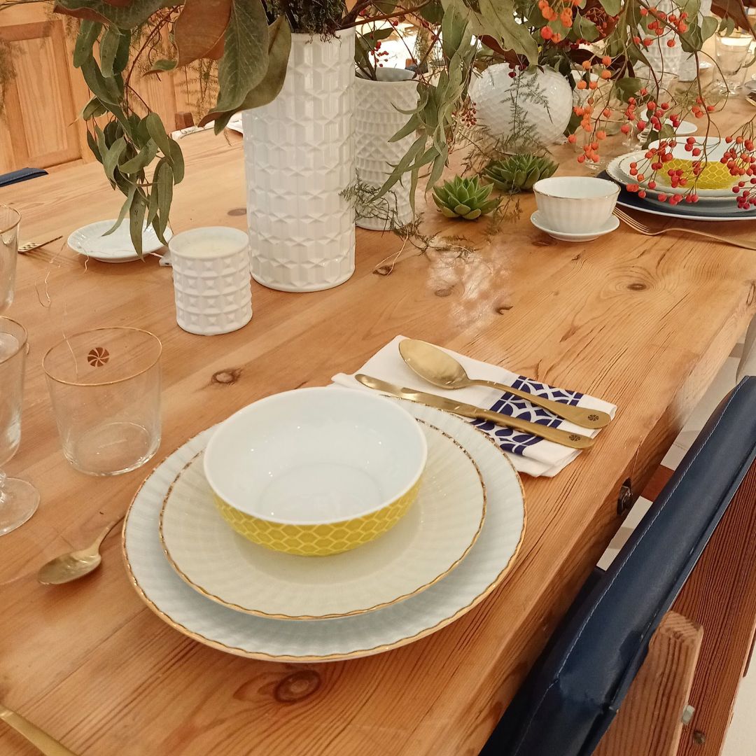 Platos de cerámica de Sargadelos